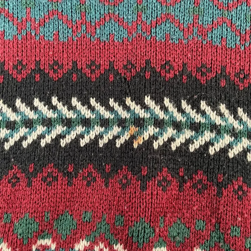 80’s Windridge Multicolor Multipatterned Acrylic Cozy Knit Sweater